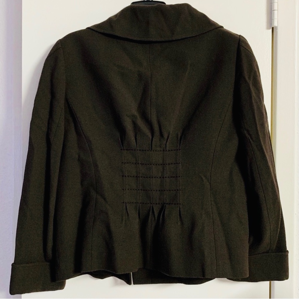 Ellen Tracy Tie Neck Button Front Jacket - Size L… - image 3